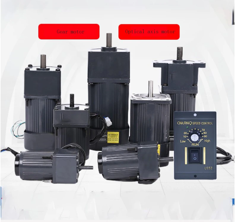 Us-52 AC speed reducer motor switch 15w60w90w120w180w250w can connect with conveyor belt  AC motor governor