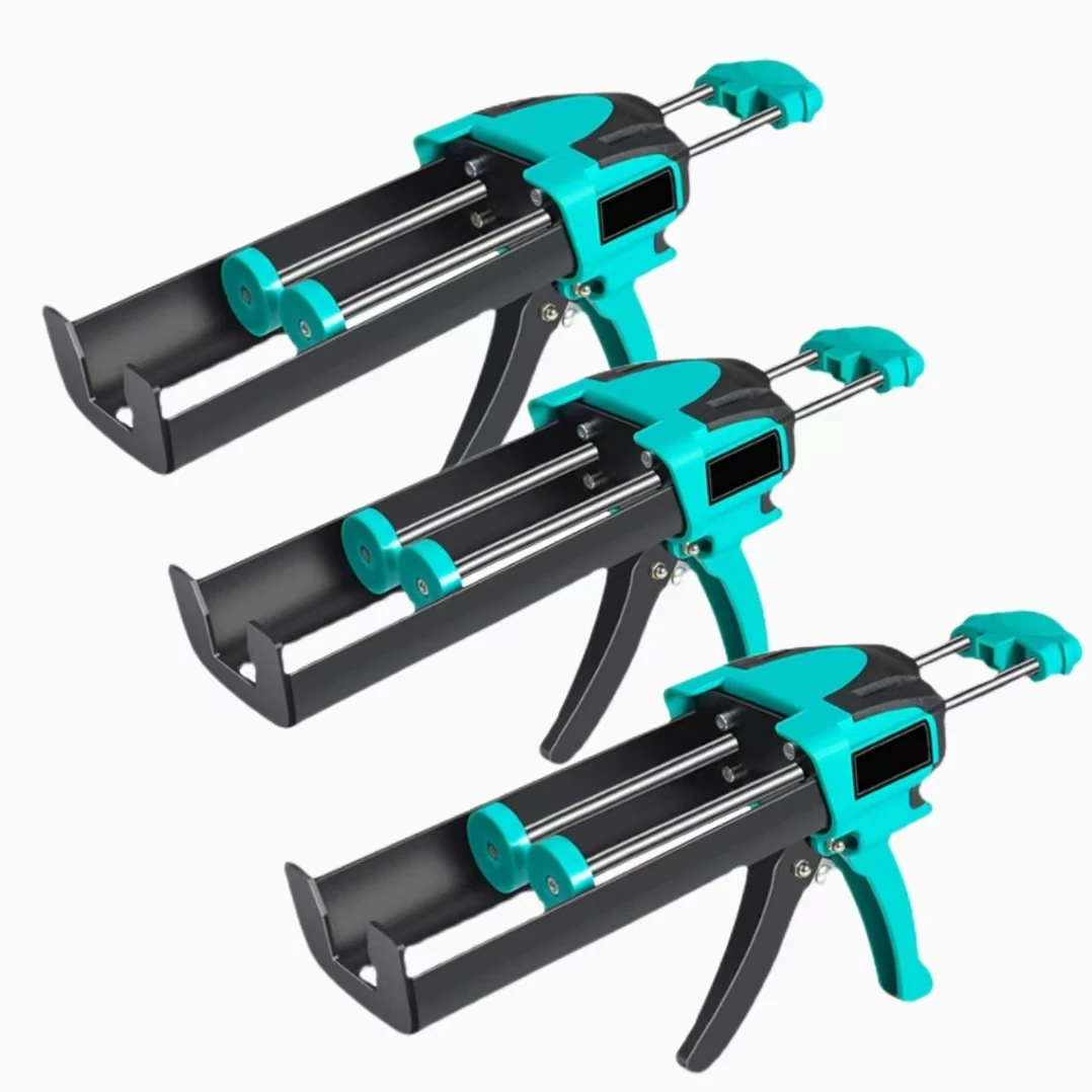 Двухкомпонентный косметический клеевой пистолет промышленный двухтрубный алюминиевый ствол ручная экономия труда пластиковая двойная конструкция