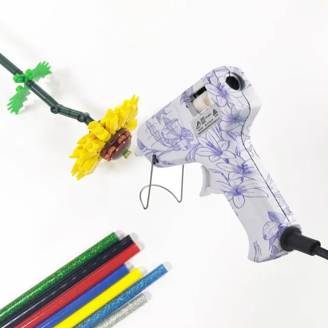 10W power mini glue gun heat capacity fast preheating hot melt diy  glue gun with glue stick