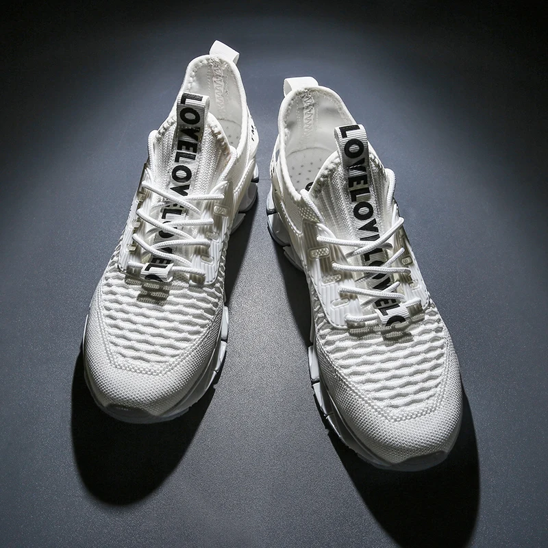 
Safety Light Up Breathable Custom Oem Tennis shoe leather trainers casual sport sneakers shoes 