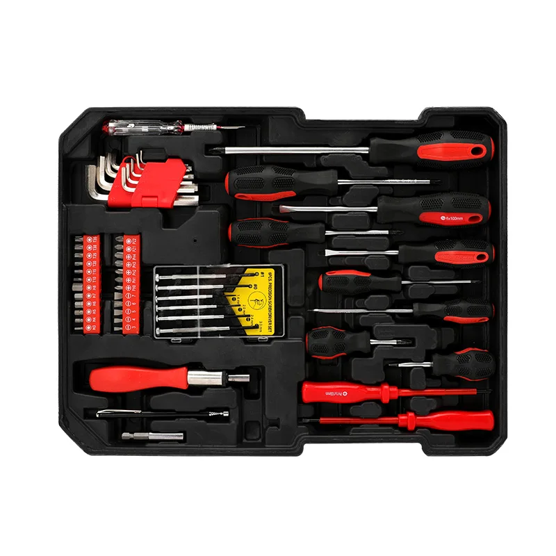 Germany Professional Mechanics Hand Tools Kit with Aluminum Case 187pcs Wrenches Socket Tool Set