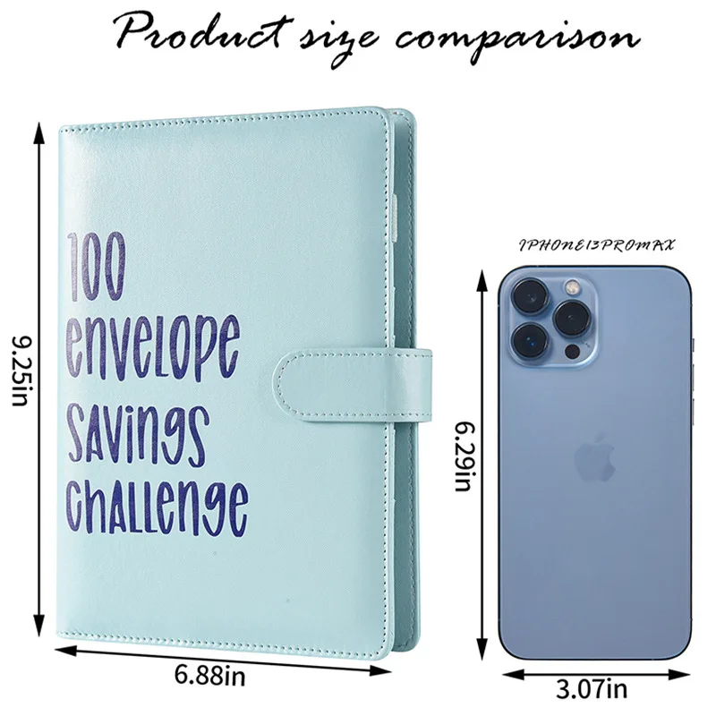 100 Envelope Money Saving Book A5 Budget Binder Organizer Challenge Budget Planner Book 100 Envelope Savings Challenge