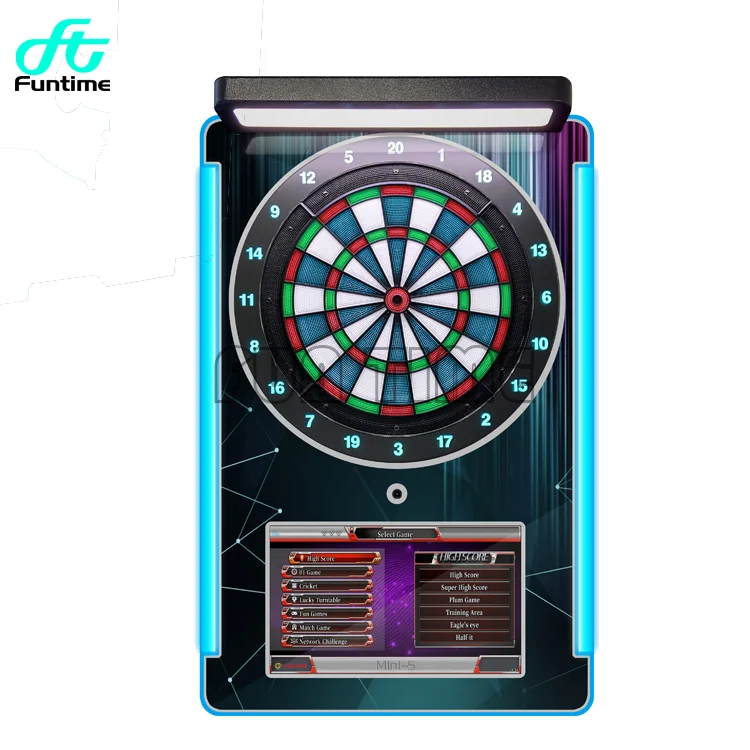Coin Operated Darts Machine With Smart Online Match Darts Mini Plus Dart Game Machine for Game Center