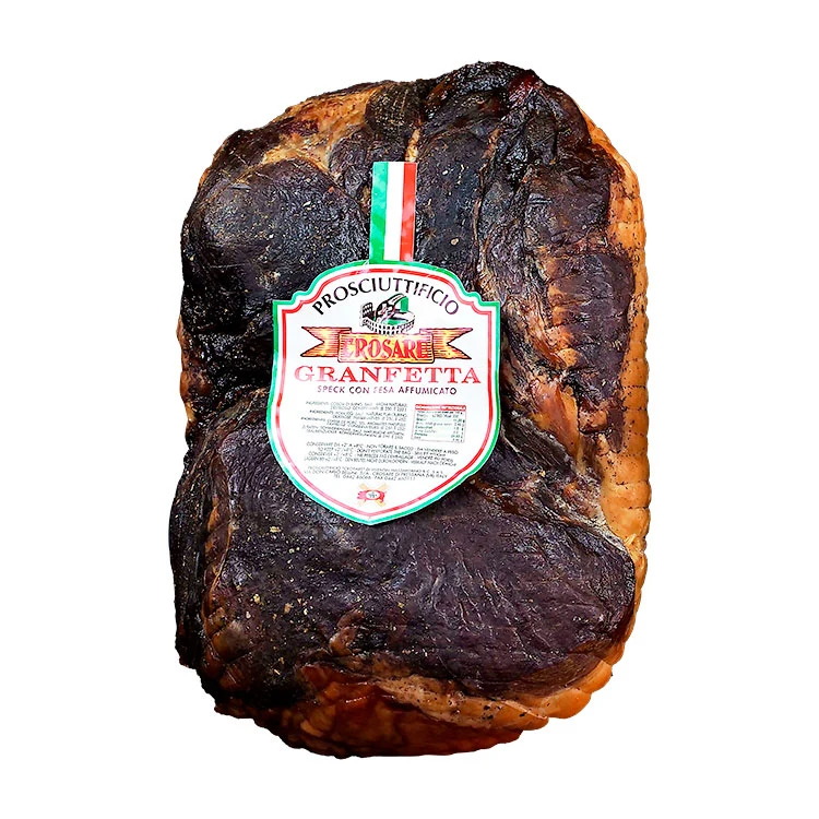 PROSCIUTTIFICIO CROSARE - Speck Granfetta Whole Gluten Free Italian Cured Smoked Pork Speck Ham