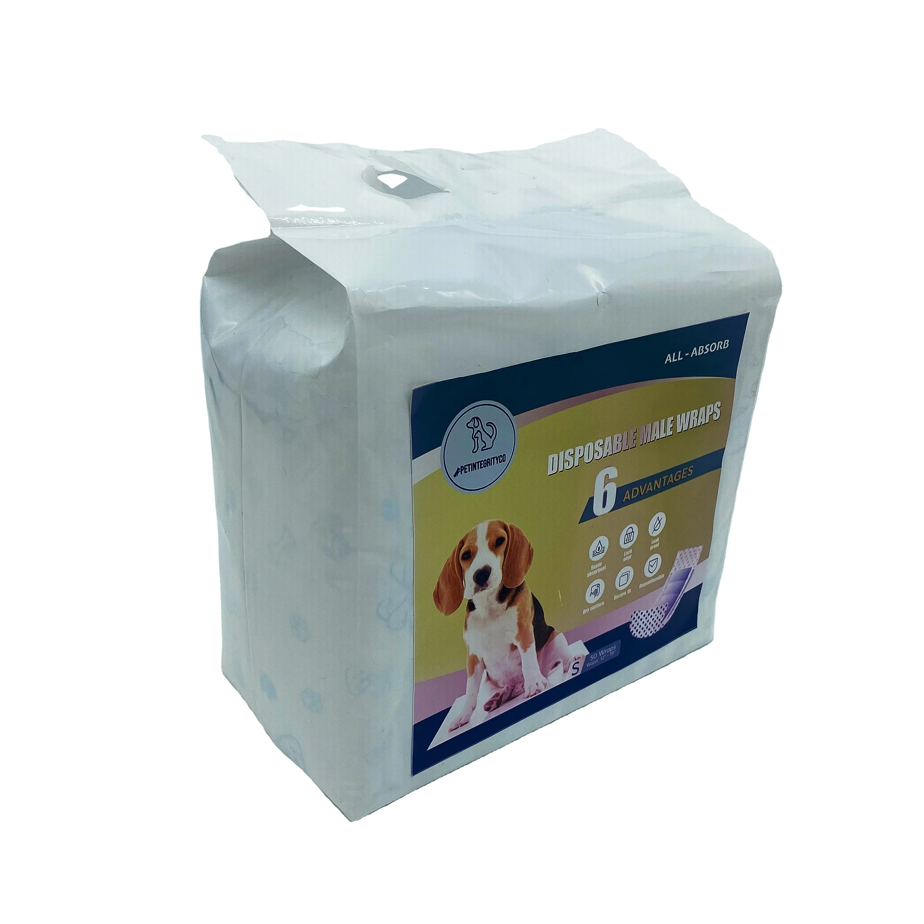 Wholesale Absorbent Soft Disposable Female Dog Pet Supply Diapers For Dogs Dog Diaper