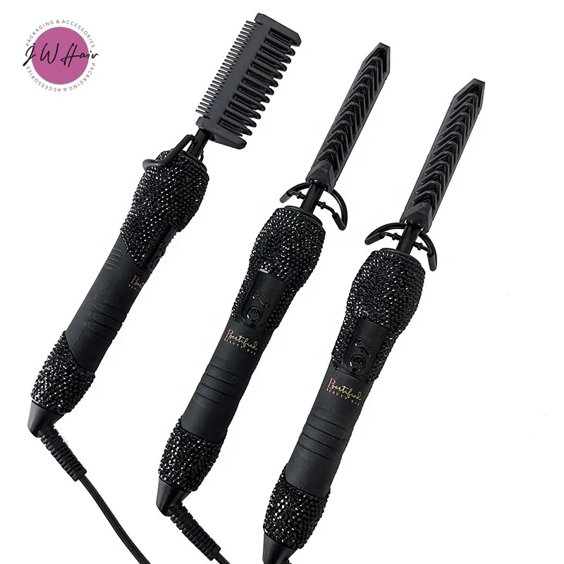 Custom Hot Tools With logo And Packaging Box No MOQ 500 Degrees Hot Comb With Logo