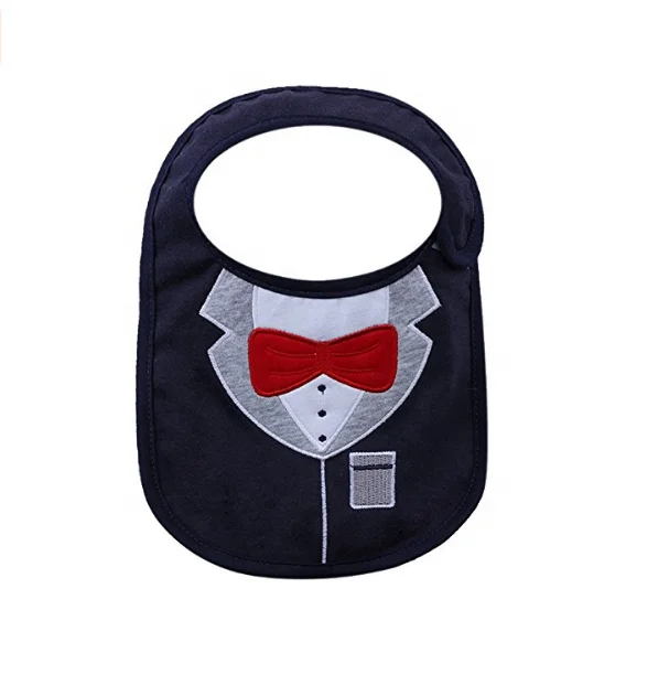 Factory wholesale 100% cotton terry towel fabric cute high-quality baby bib