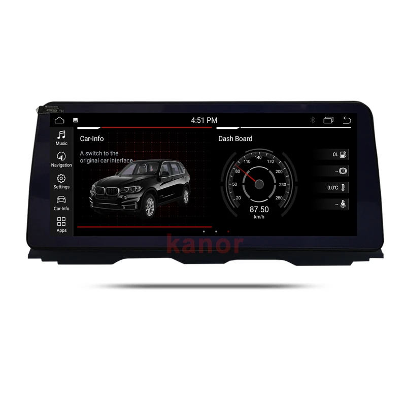 Автомобильный радиоприемник KANOR MSM8953 с сенсорным экраном 12 3 дюйма HD IPS gps-навигацией 8 ядер 4 + 64 ГБ android 5-series f10 f11 для