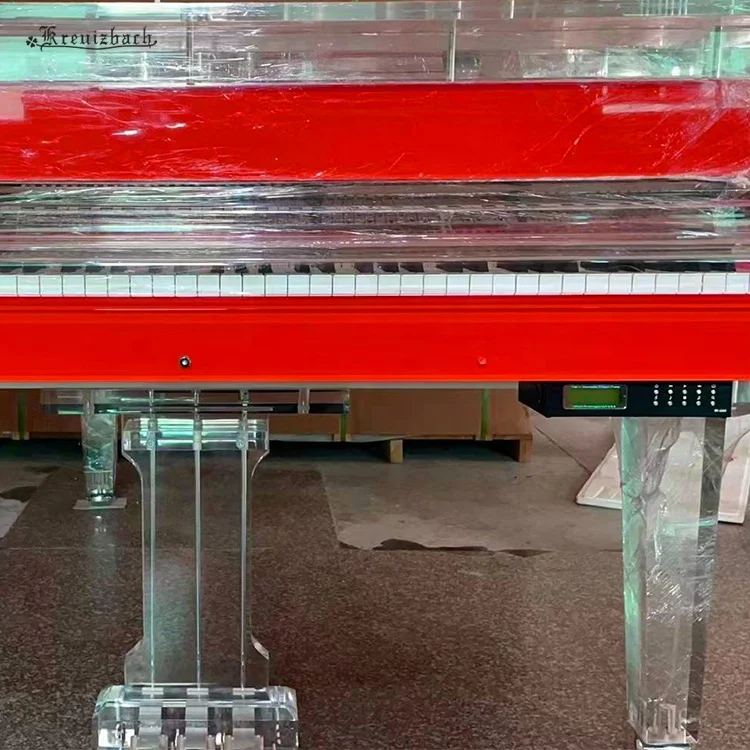 KG-186 Red High-end professional mechanical transparent grand Acoustic piano