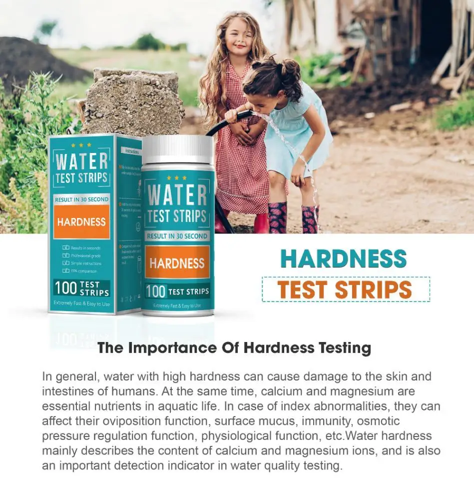 Быстрые и точные наборы для испытания на твердость воды тест-полоски бассейн продажи