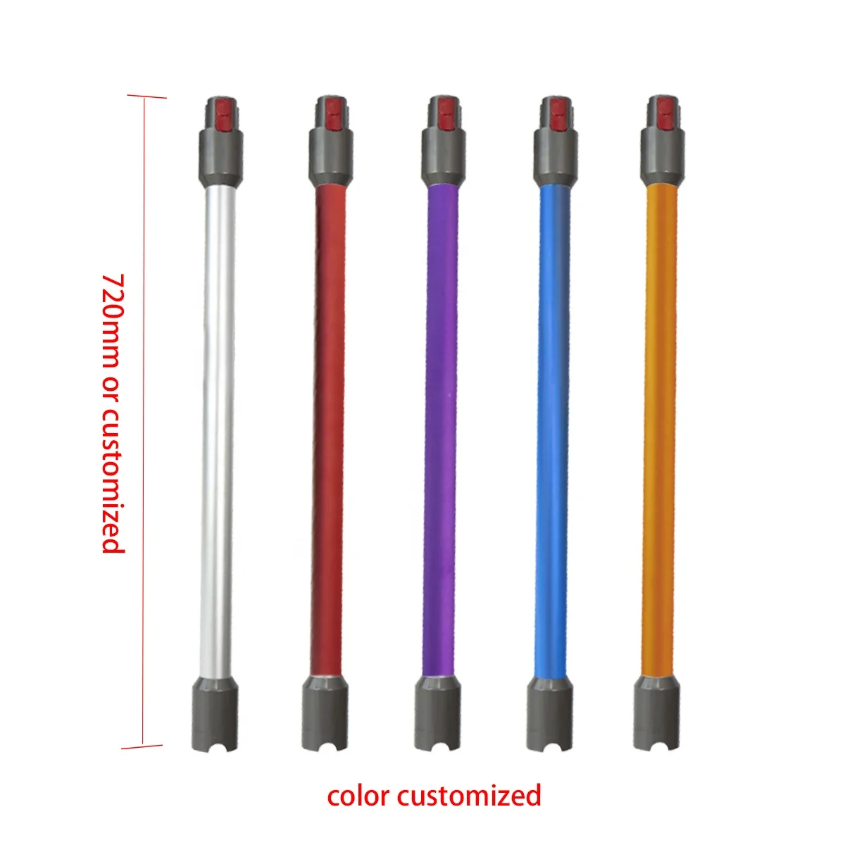 Telescopic Extension Rod For Dysons V7 V8 V10 V11 Straight Pipe Metal Extension Bar Handheld Wand Tube