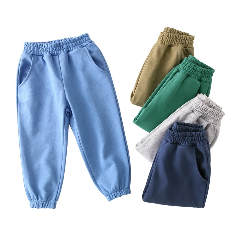 2024 New Custom Cotton Kids Joggers Wholesale Casual Boy Kid Pant Children Jogger Pants Kids Sweat Long Pants