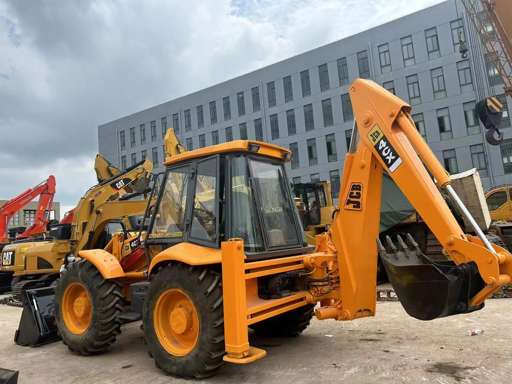 used JCB4CX Backhoe loader 4 drive multi -function mining and shovel secondhand JCB excavator equipment in good condition