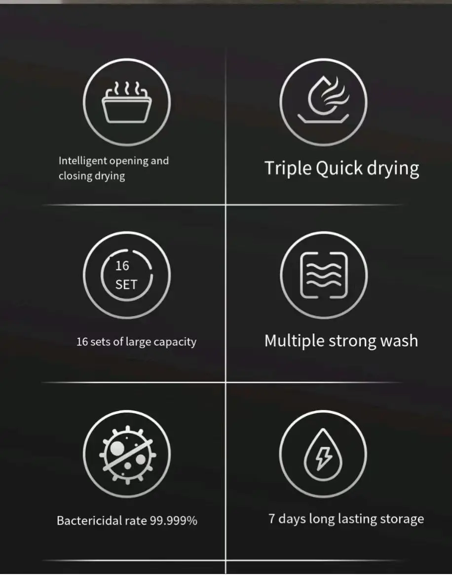 Умная Встроенная двухцелевая посудомоечная машина Xiaomi Mijia 16 комплектов N1 большой емкости QMDW1602M
