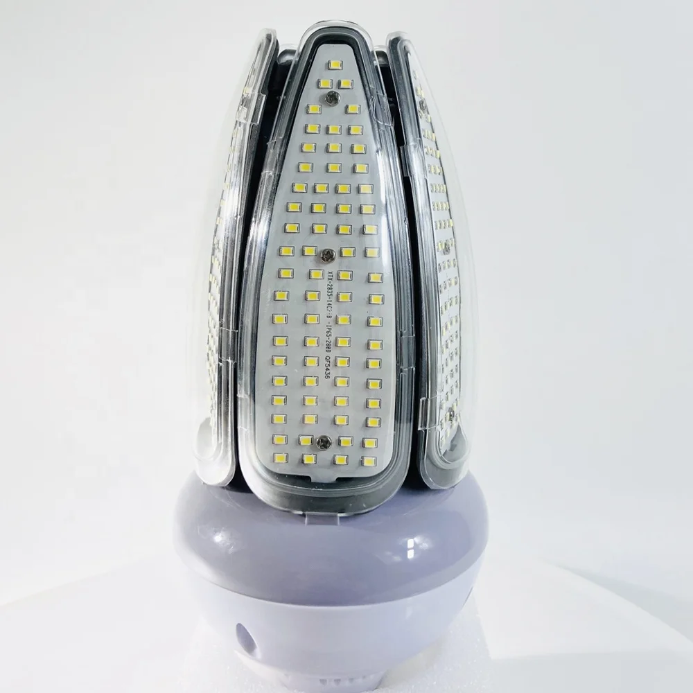 High-Bright LED Corn Bulb Lights 100W E40 Screw Base High Bay Canopy Street Light 120Lm/W Energy-saving HID Replacement Lighting