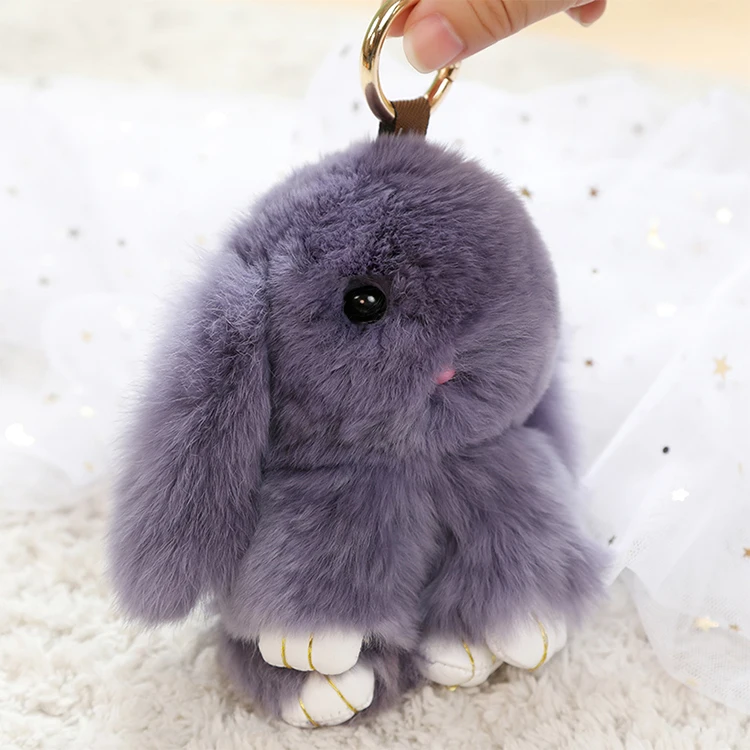 Симпатичный Пасхальный кролик плюшевый Kawaii меховой ключ