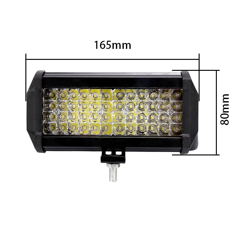 PUERXIN 7Inch 144W LED Work Light 9-36V Truck SUV ATV Offroad Flood Spot LED Light Bar For Car Off Road