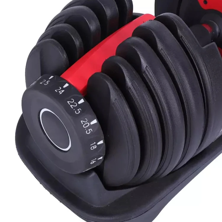 24KG Wholesale Custom Lifting Fitness Exercise Dumbbell Weights Adjustable Dumbbell For Gym