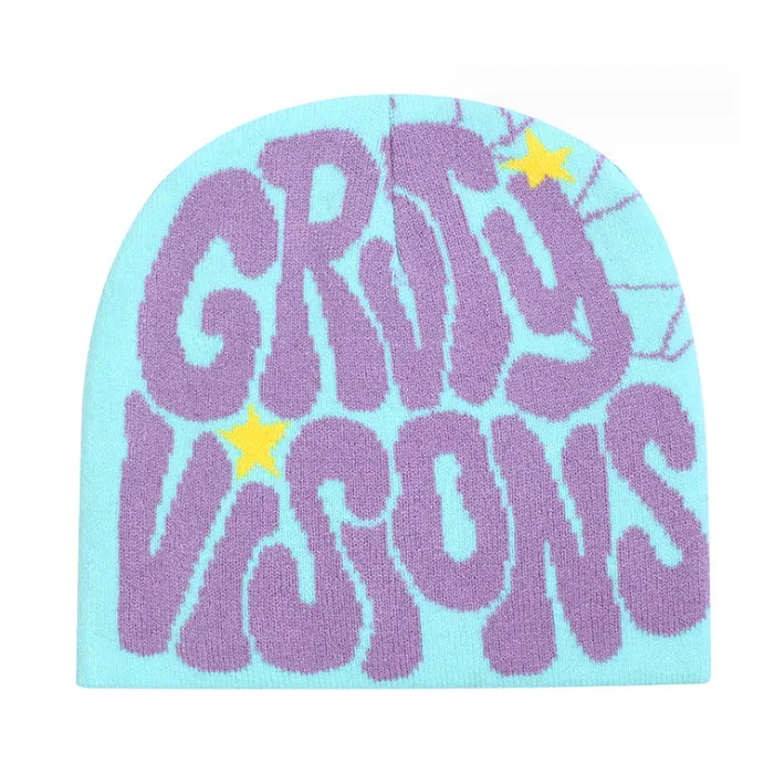 Popular Outdoor Skull Cap Cuffless knit beanie Cuffless Winter beanies Reversible Winter Hat Cuffless Skull Cap Pattern Beanie