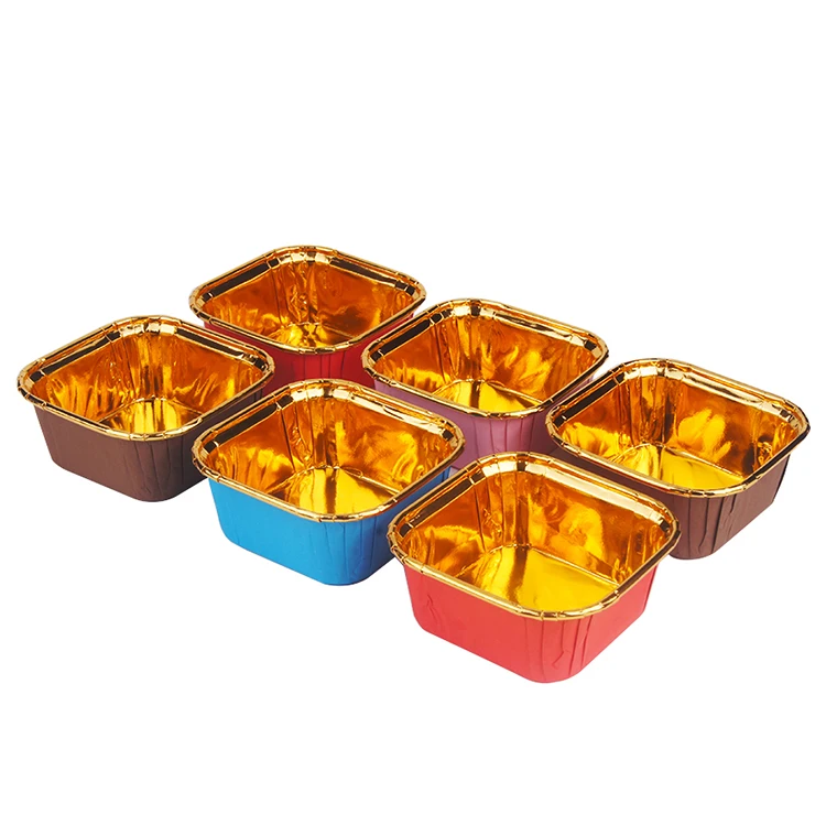 Food Grade PET Coated Paper Baking Cup with Lid,Heat Resistant Greaseproof Bread Muffin Cake Disposable Paper Baking Mold
