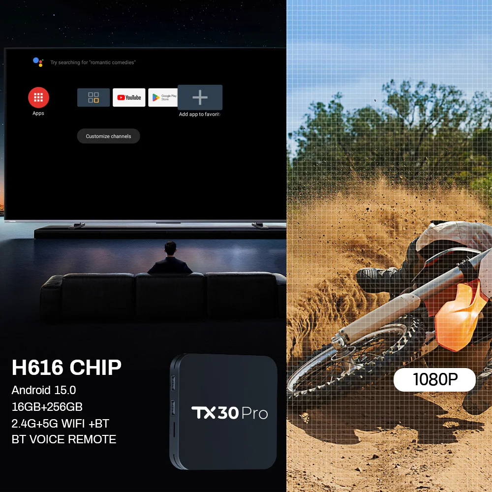 STB tvbox factory WF original media player smart set top box tv box android 15 tv box android 15