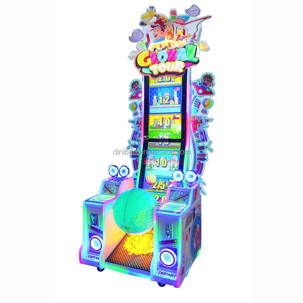Dinibao Hot Sale coin operated high profit globe tour arcade redemption ticket game machine for Game Center