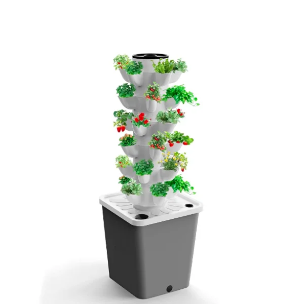 6 layer hydroponics growing system 30-plant indoor vertical tower garden system kit Aeroponics Home Grow Kit with timer