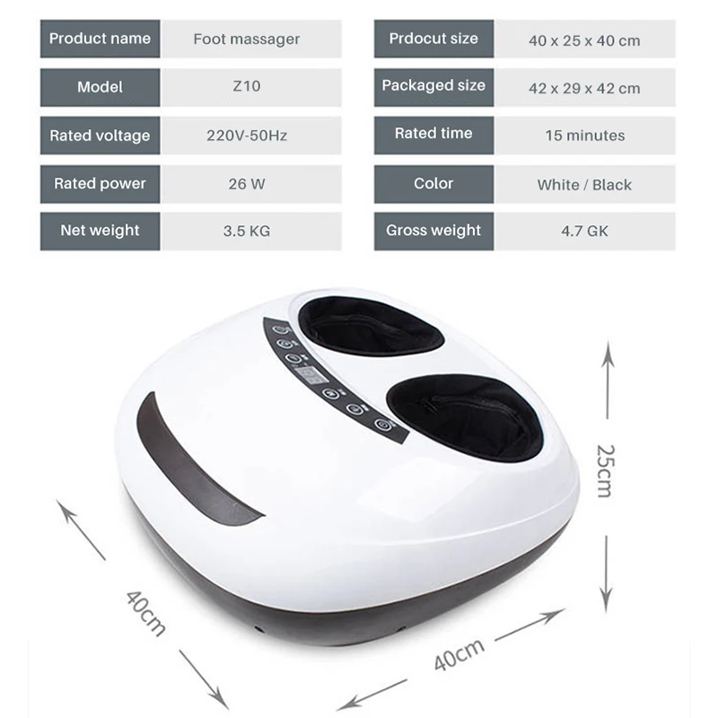 In Stock Shiatsu Air Pressure 4d Foot Massage Roller Leg And Foot Massager With Heat