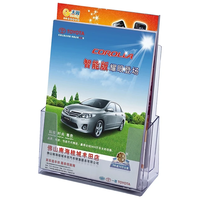 Wall mounted brochure holder acrylic Combined brochure stand Multifunctional Office Supplies magazine display stand