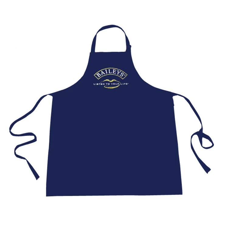 New Arrival 100% Eco Friendly Cotton Fabric Custom Logo Cafe Restaurant Apron