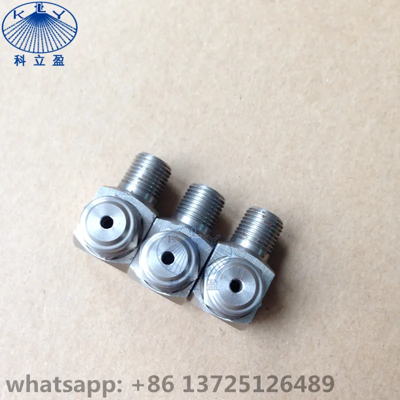 Angle type water jet full cone nozzle