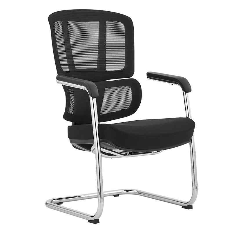 mesh office chair Ergonomic conference chairs fixed leg with 2D lifting armrest