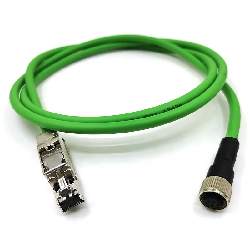 Разъем M12 8pin A-код X код для RJ45 Ethernet-разъем profinet кабель CAT5e промышленный Ethernet Ethercat
