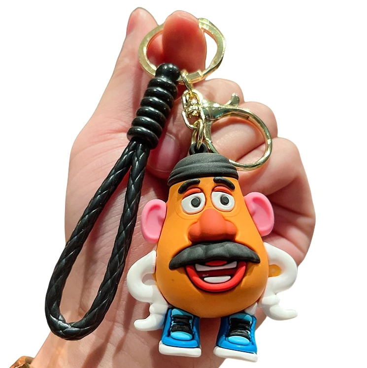 Lovely Cartoon Character Buzz Light Year Woody Key Chain New 3D Anime Doll Pendant Keychains Anti-Lost Car Key Bag Accessories