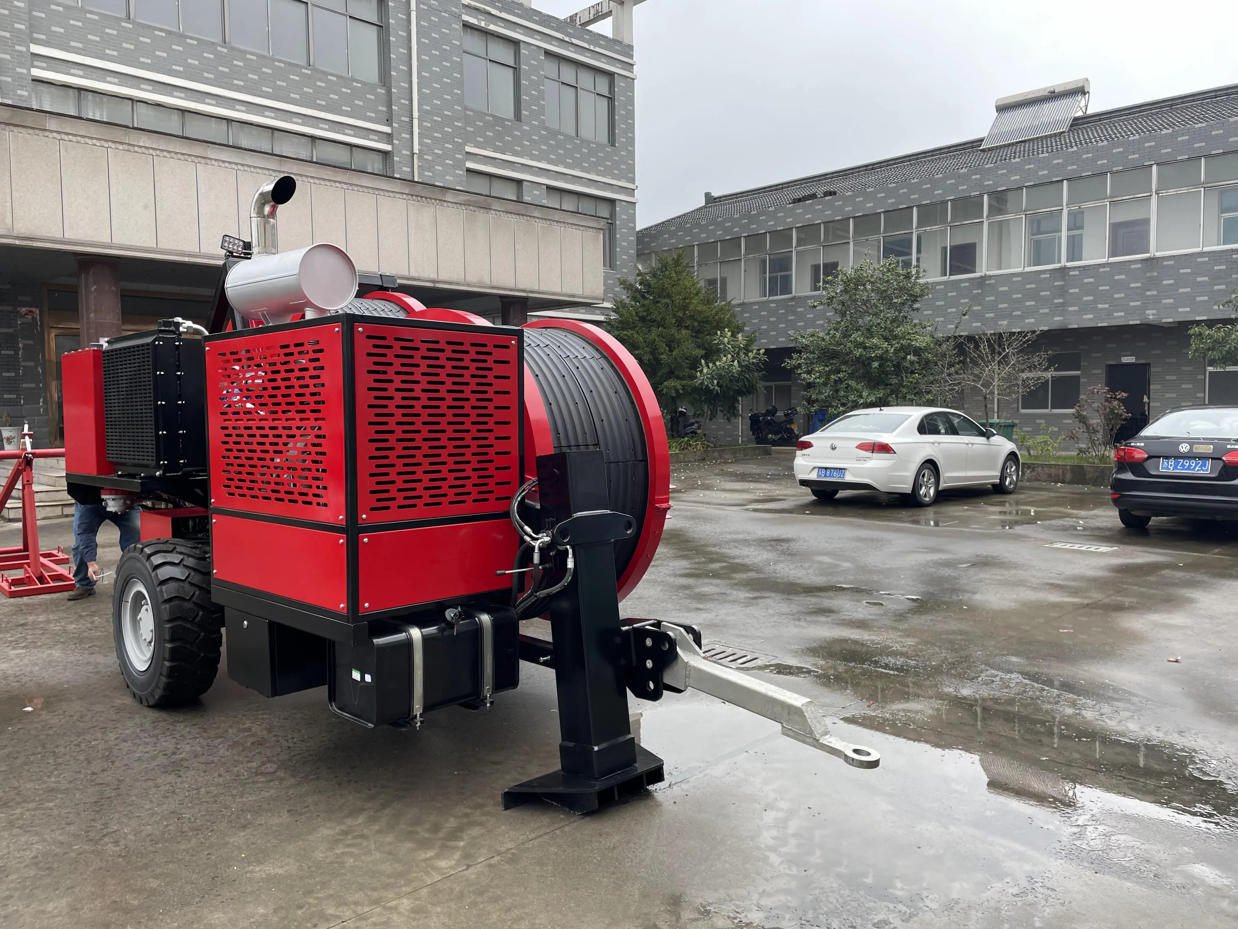 2 x 40KN Overhead Line Equipment 77kw(103hp) Twin-Bundle Conductor Hydraulic Tensioner