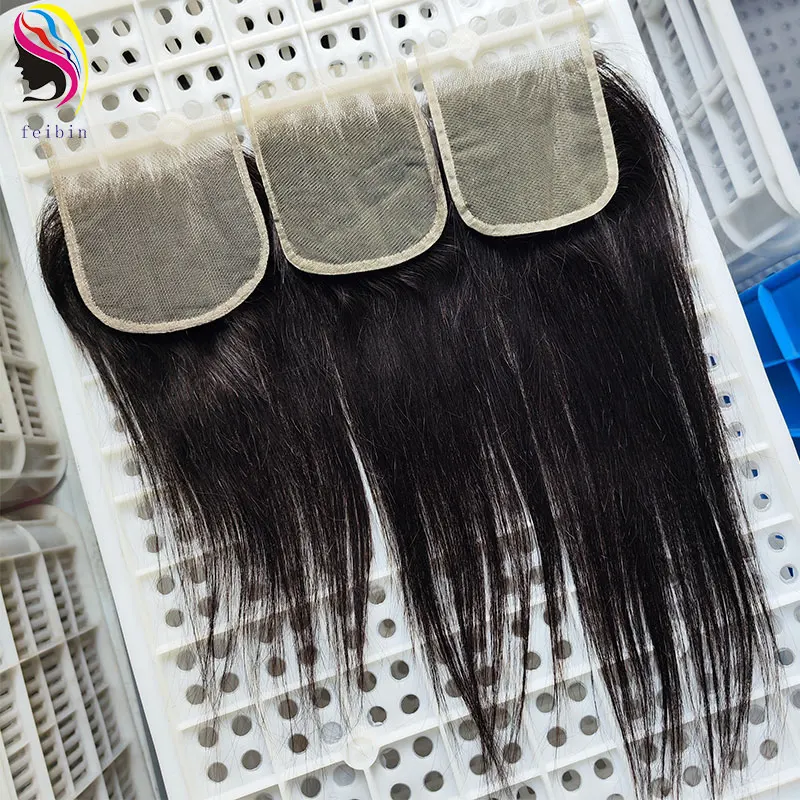 4x1 4x4 13x4 13x6 Cuticle Aligned Remy Pre Pluck T Part Human Hair swiss Transparent hd Lace Closure and Frontal