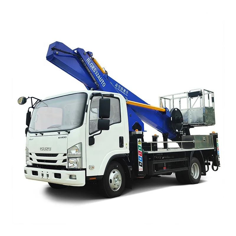 Direct factory ISUZU 4x2 27 meters 32 meters aerial platform truck