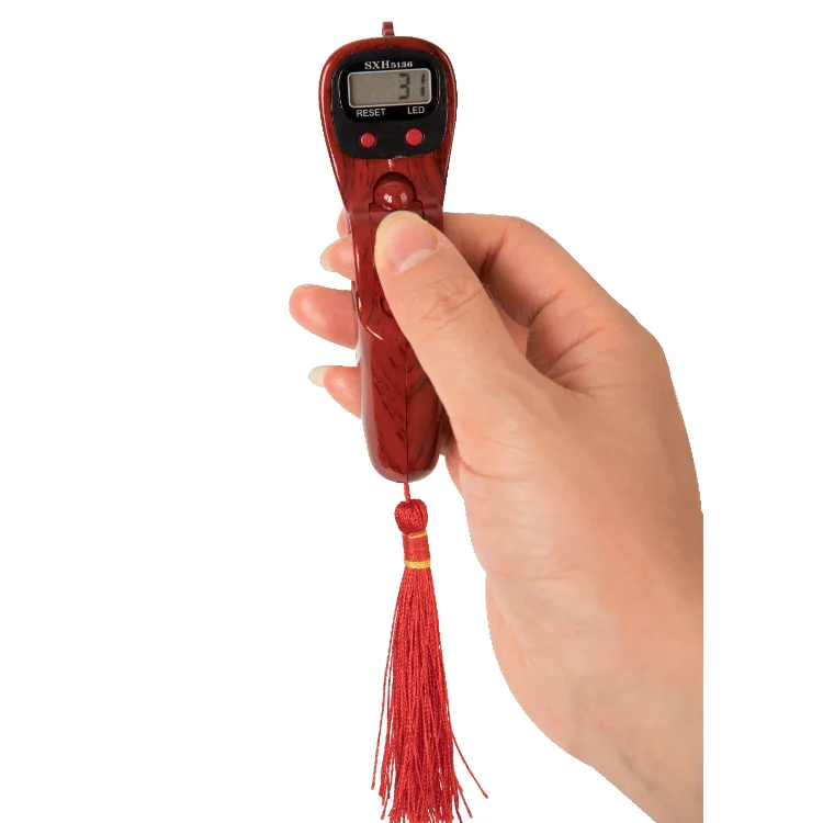 Factory wholesale Muslim LED  finger Tasbih Digital Tally Counter electronic counter 10 colour  hand tasbeeh Beads counter