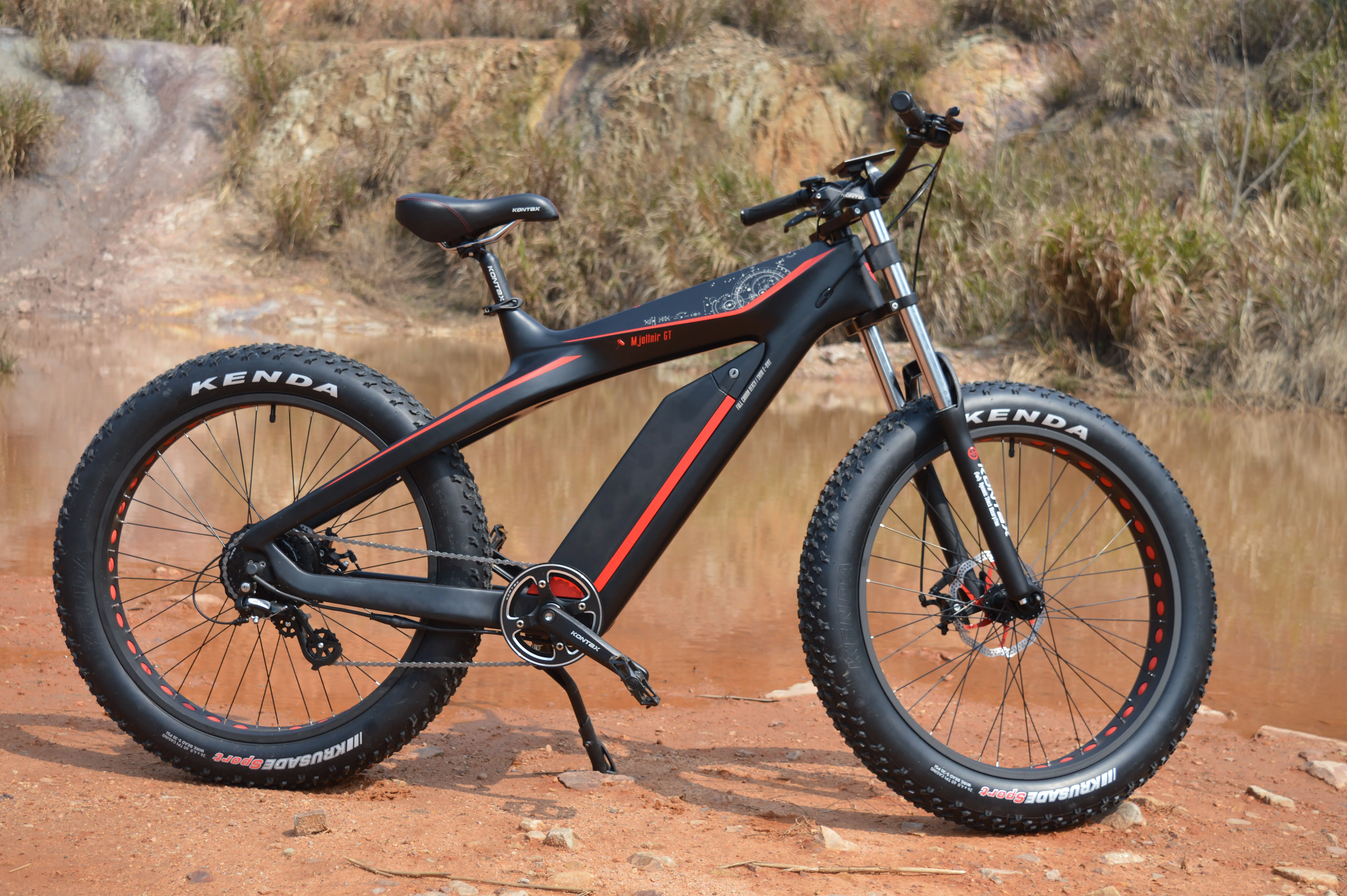 Carbon fiber Ebike 27.5*3 inch Full Suspension electric mountain bicycle With Bafang 500w 12Ah Emtb