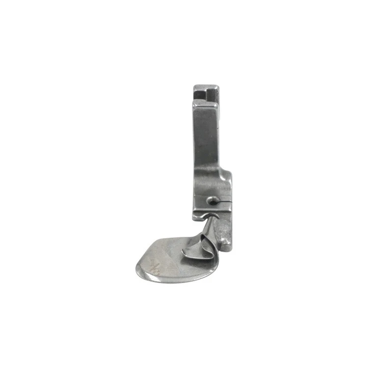 Flat car full steel Arc shaped hem folder presser foot for Thin material chiffon skirt