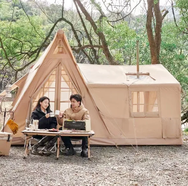 Four Season Outdoor Large Inflatable Air House Tent With Mesh Window & Doors