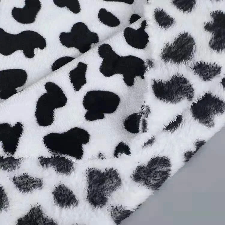 Two side velvet anti pill white milky flannel fabric for blankets bedding set sheets