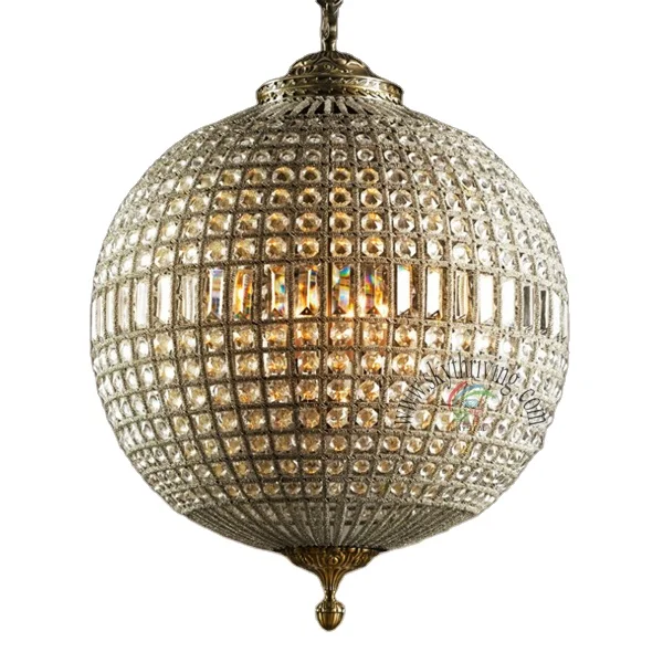 copper circle pendant ball light