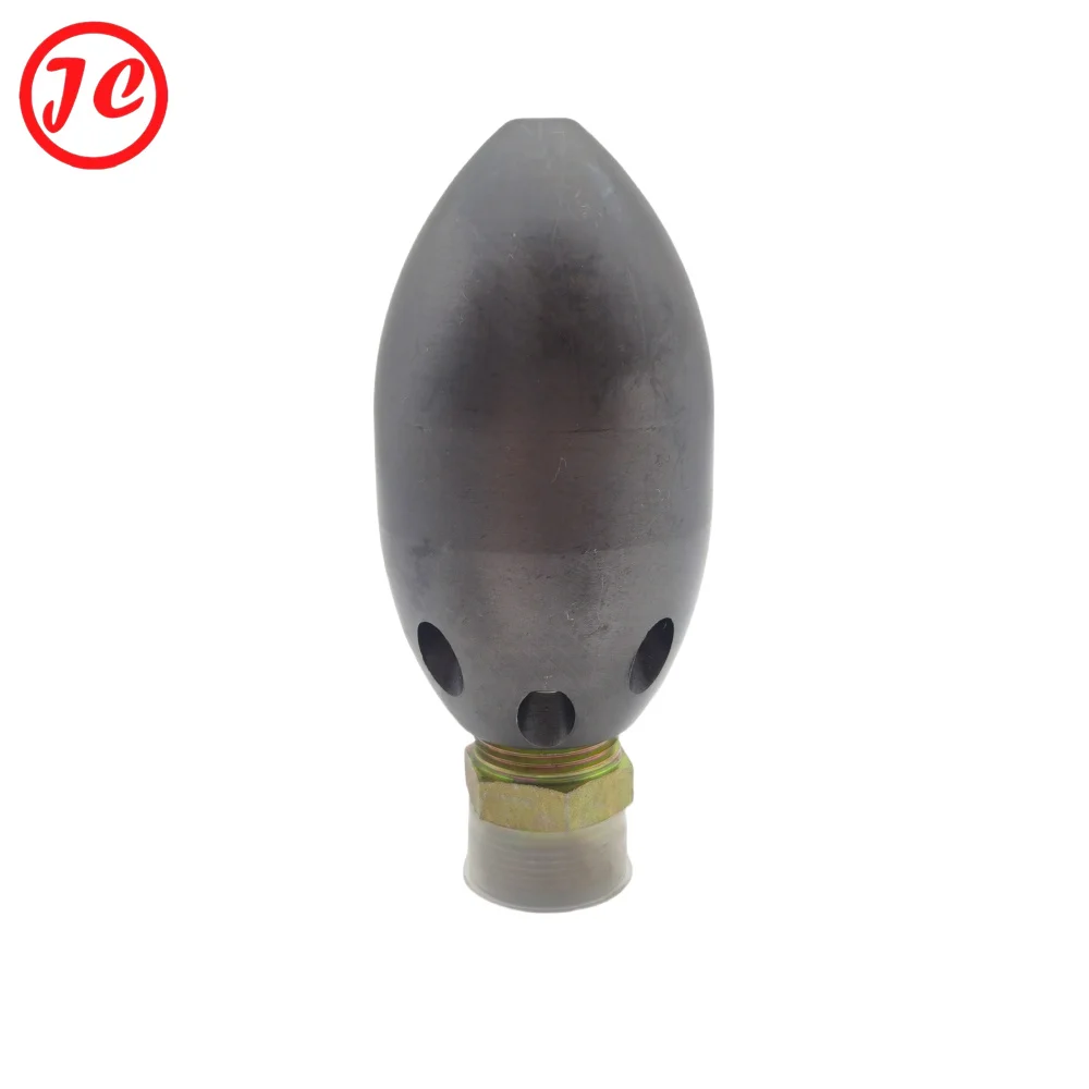 High pressure cleaning car nozzle pipe dredging head stainless steel ceramic nozzle mine sand nozzle