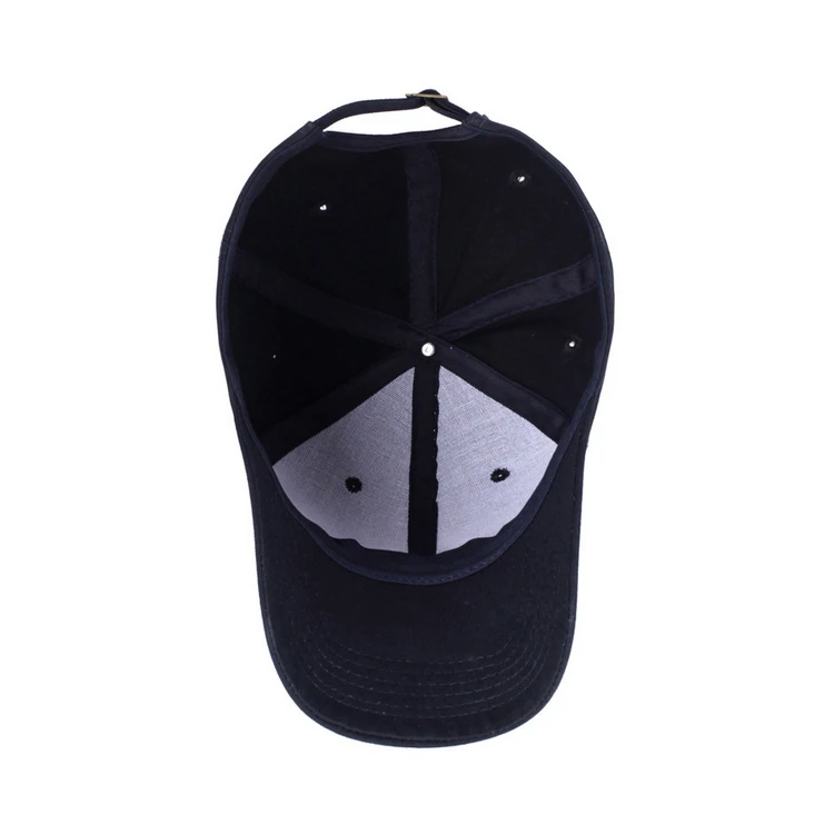 adjustable cotton blank hats manufacturer custom embroidered logo wholesale 6 panel fitted black baseball caps for