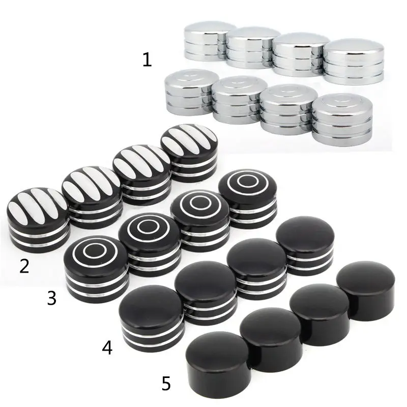 RTS 4PCS Spark Plug Head Bolt Cap Cover Screw Caps Trim for Harley Twin Cam Sportster 883 1200 Touring Street Glide