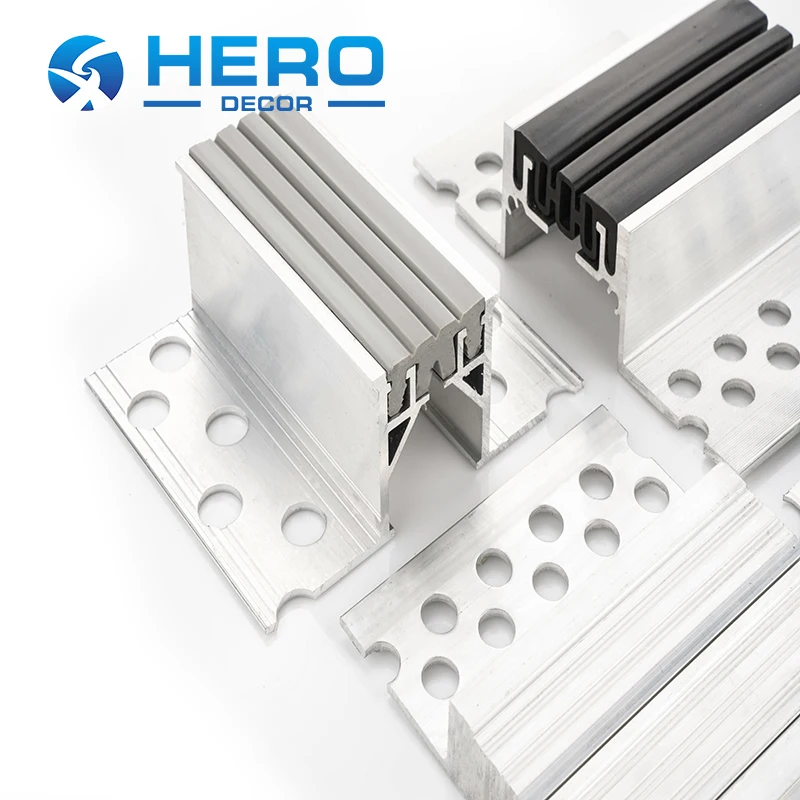 HERO Metal Factory Custom Aluminum Concrete Tile Expansion Joint/Tile Movement Joint for Ceramic Tiles