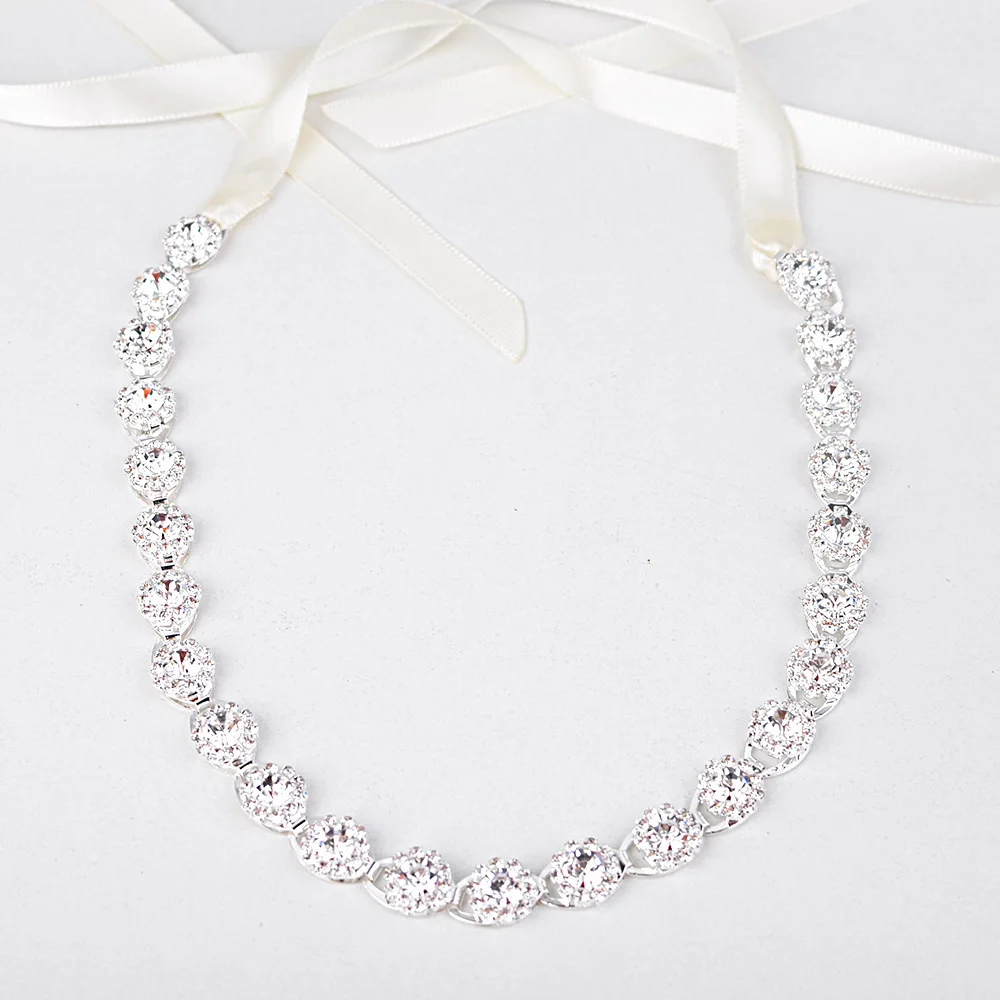 Bridal hair band daily ornaments ins flower rhinestone headband dress wedding headdress