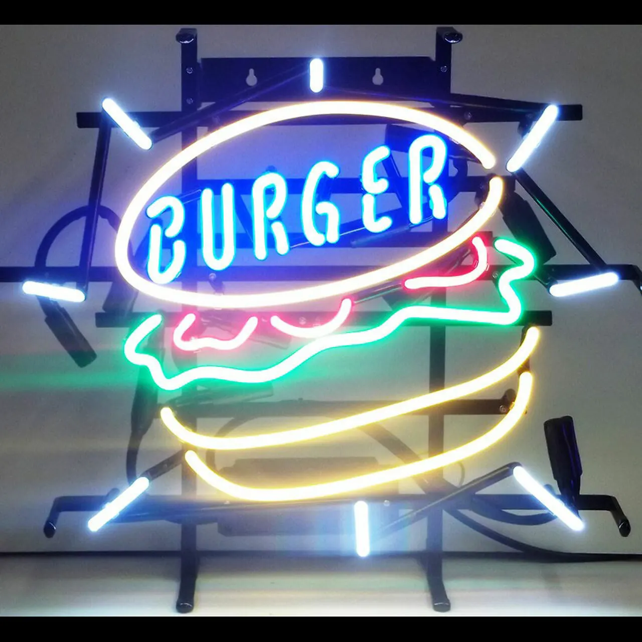 Manufacturer Neonlicht professional custom acrylic ice cream led hamburgers lamp Neon Light