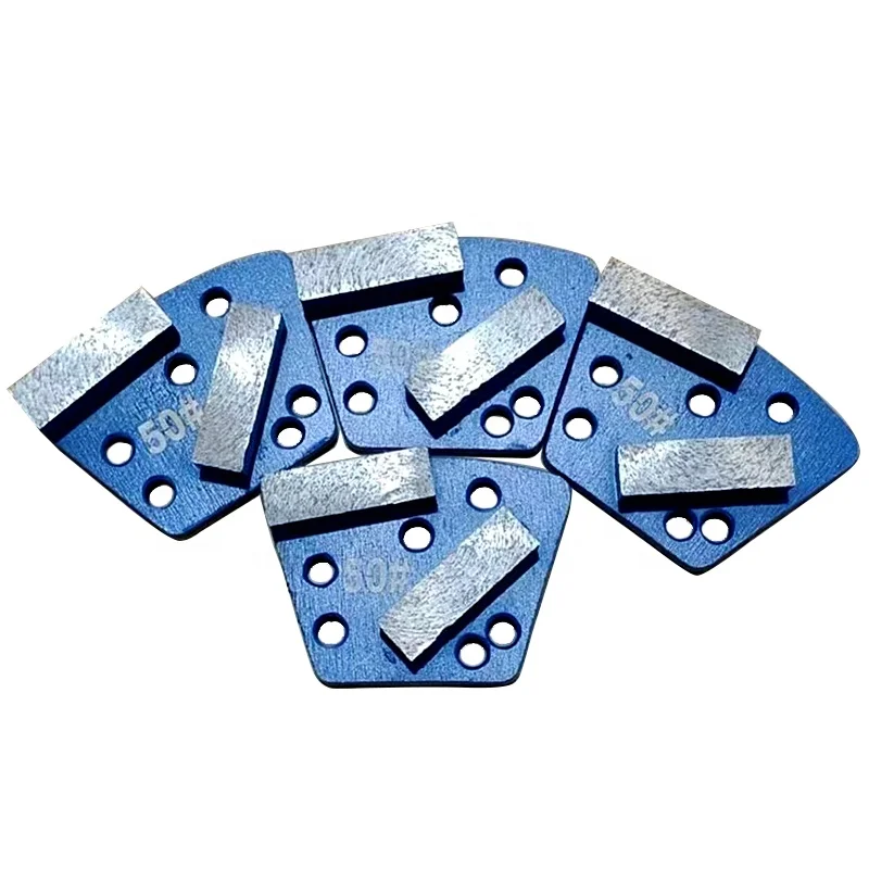 Grain size 16# Trapezoid Diamond Grinding Tool Metal Grinding pads For Concrete Floor